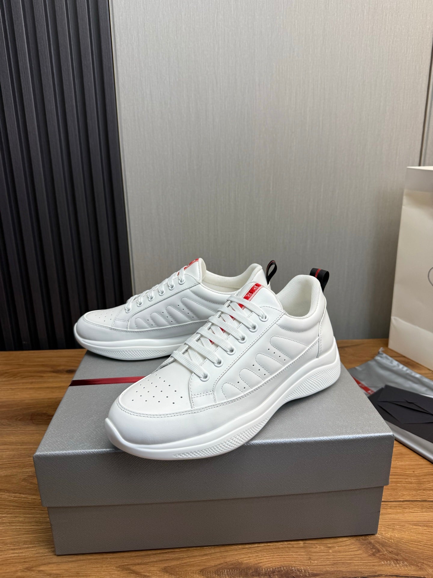 Prada America’s Cup Sneakers White Leather 102326