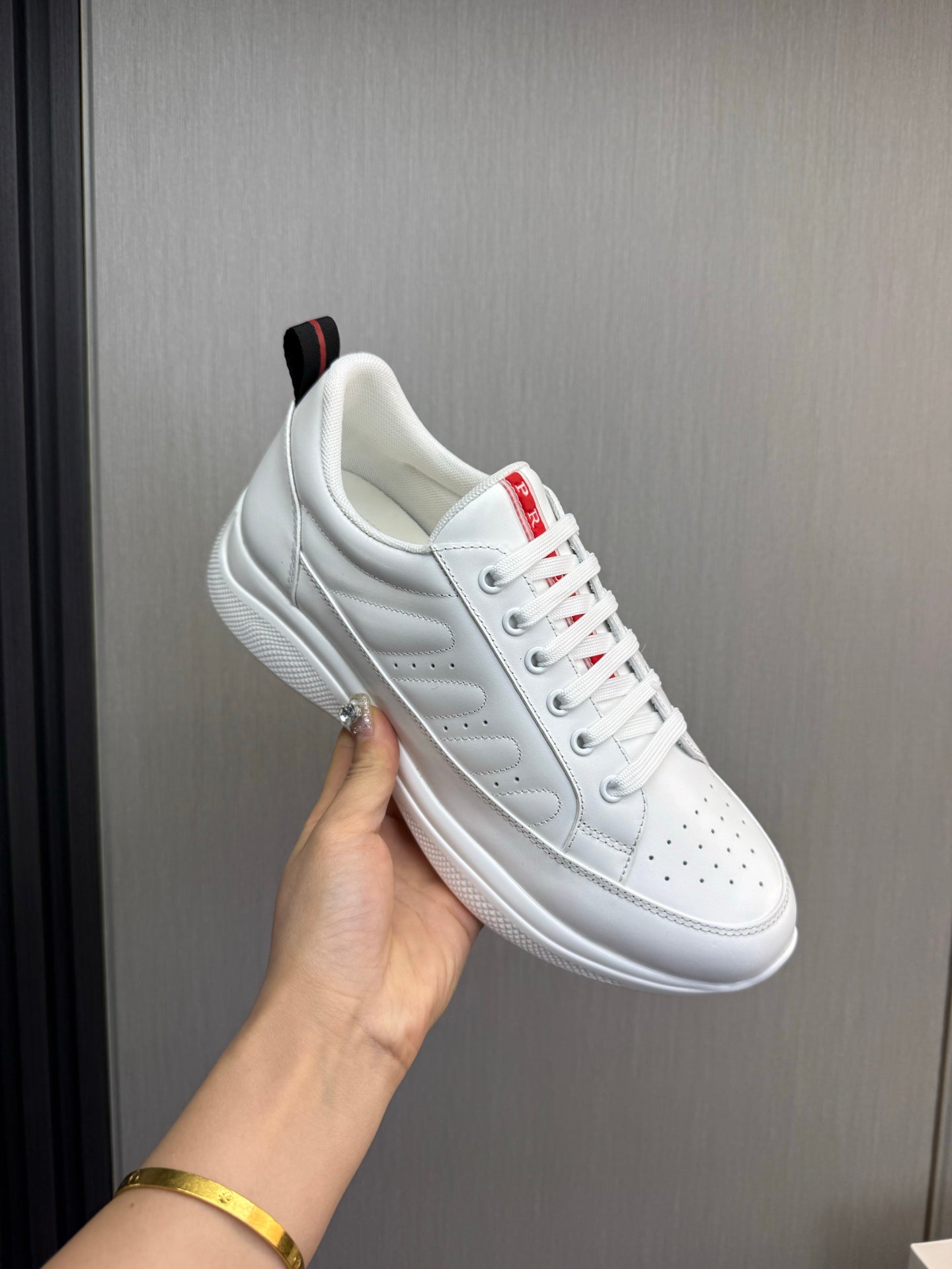 Prada America’s Cup Sneakers White Leather 102326