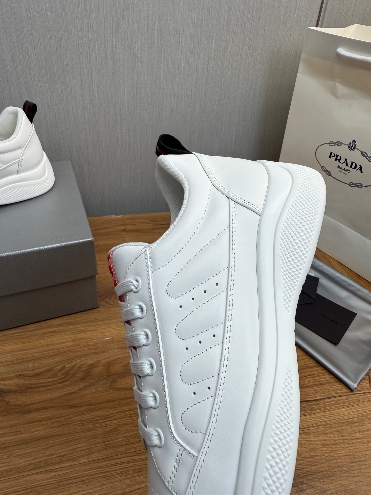 Prada America’s Cup Sneakers White Leather 102326