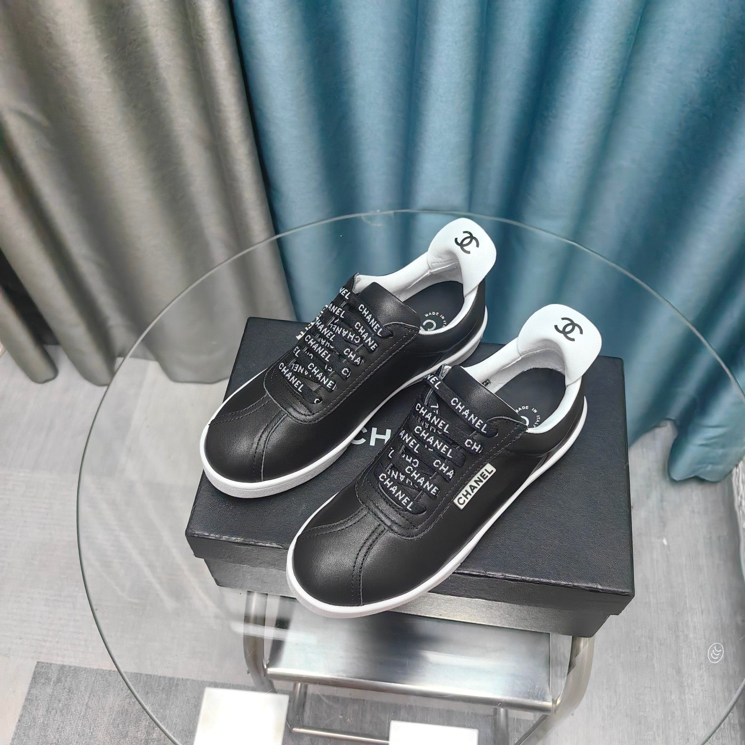 CC Low Sneaker Black Cowhide