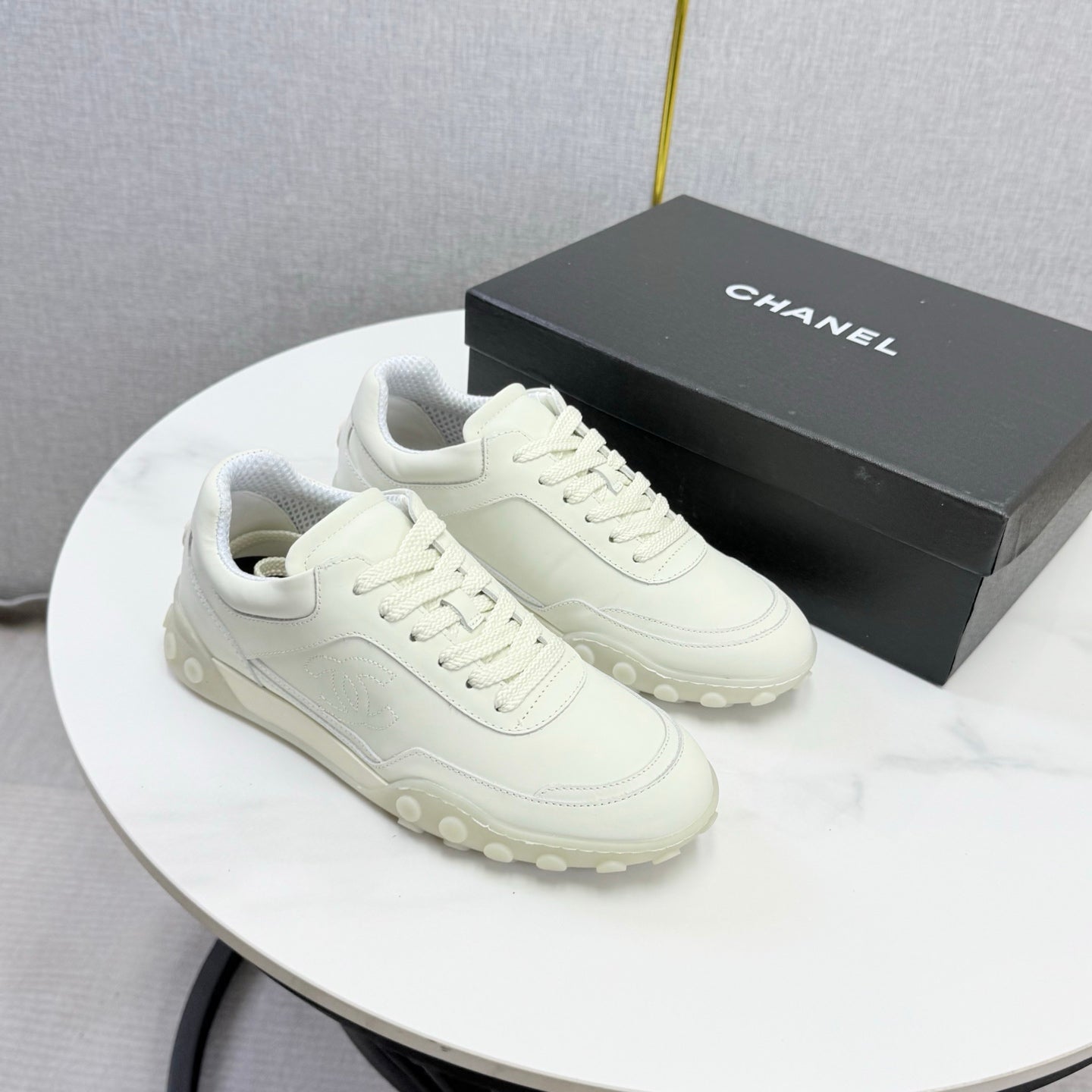 CC 26s Casual Sneakers White Calfskin 972886
