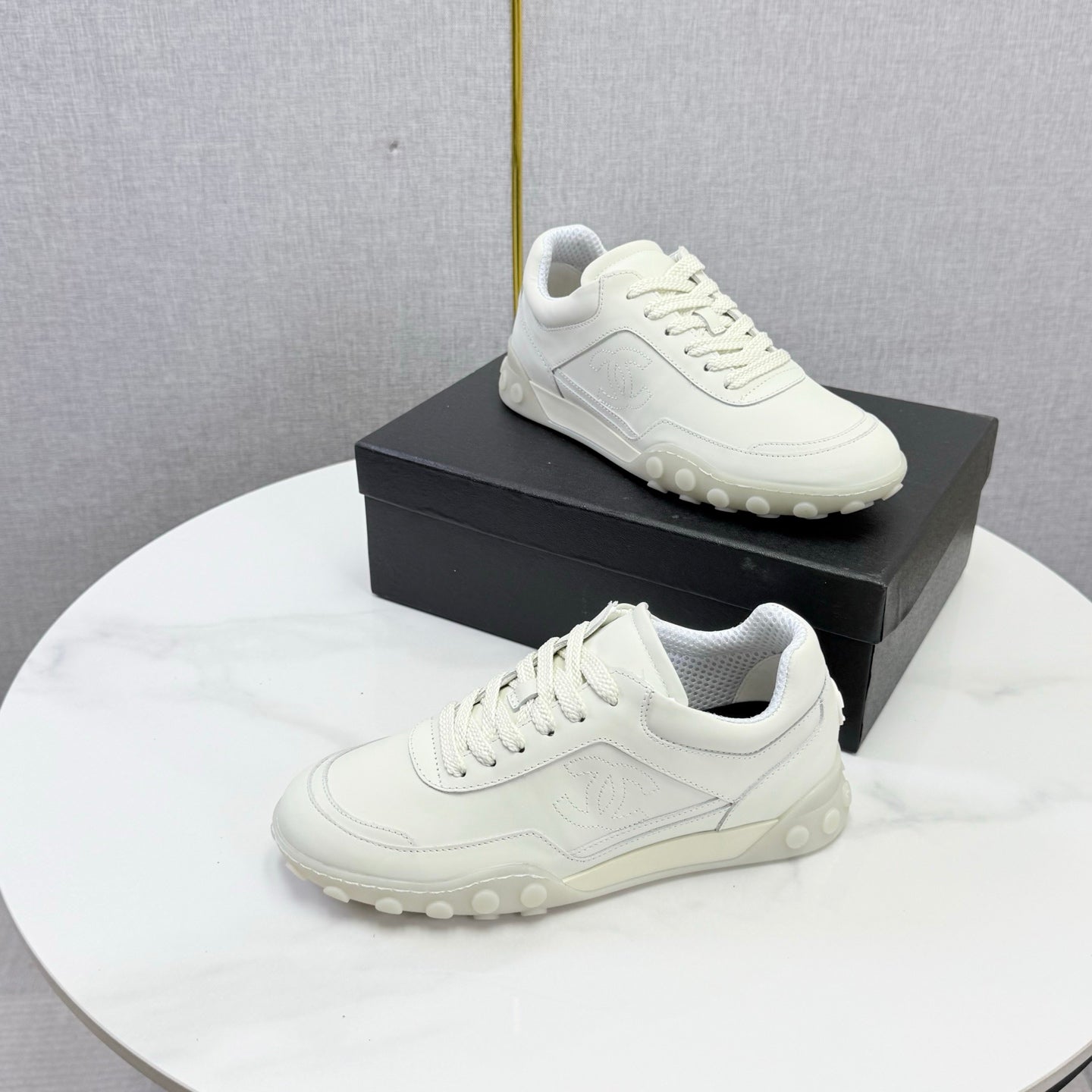 CC 26s Casual Sneakers White Calfskin 972886