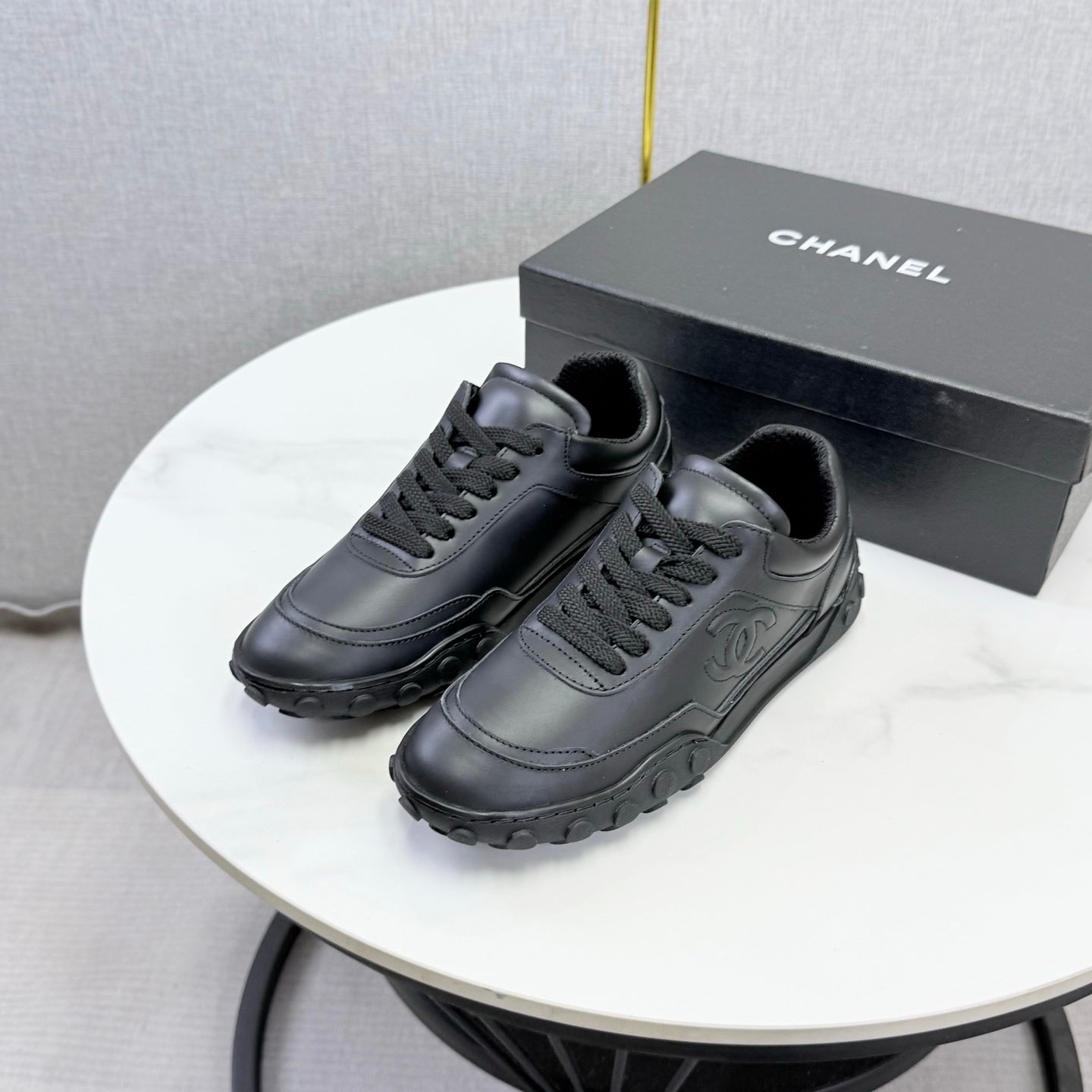 CC 26s Casual Sneakers Black Calfskin 972887