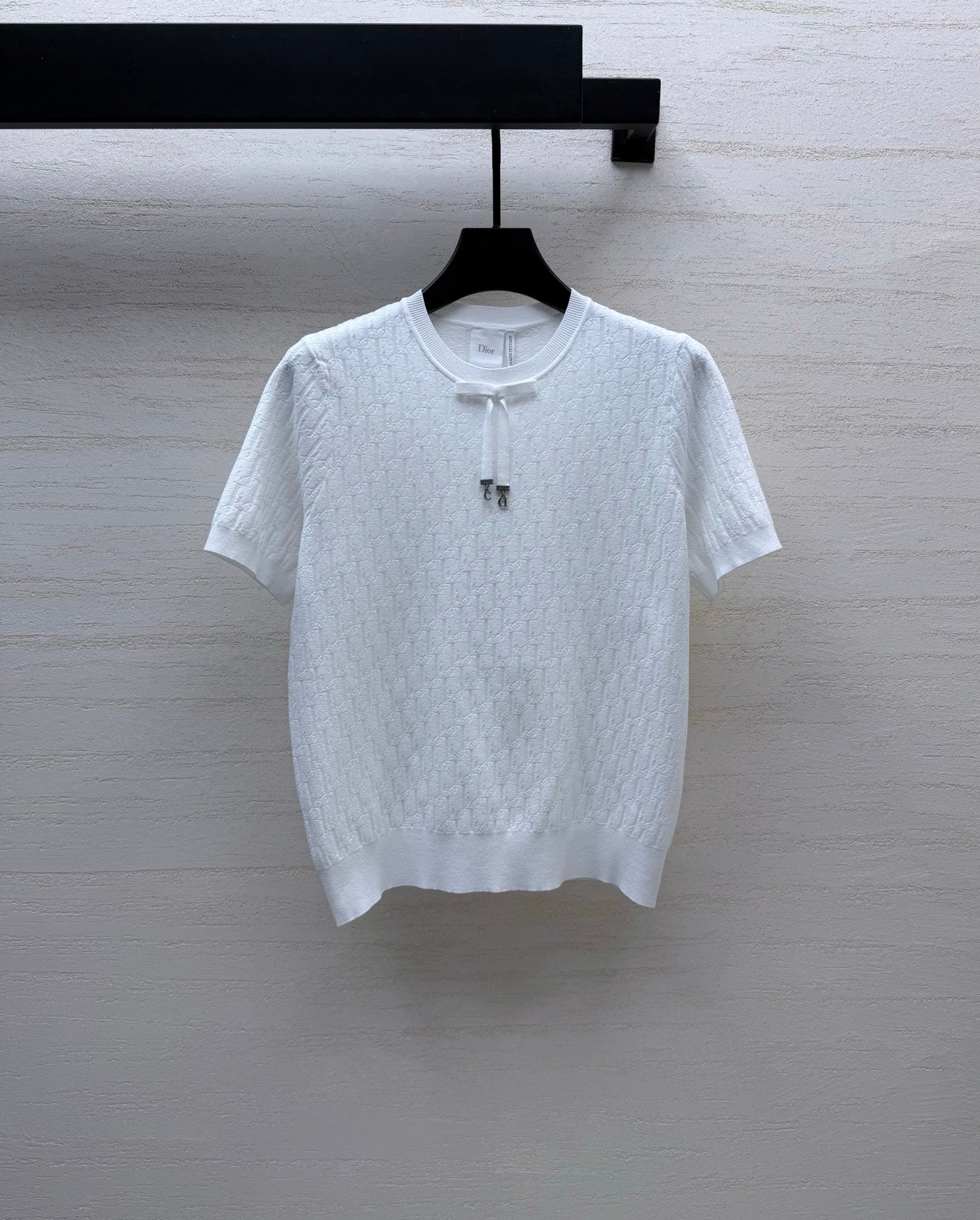 CD 26s Short-Sleeved Top White Viscose Fabric Polyester 398077