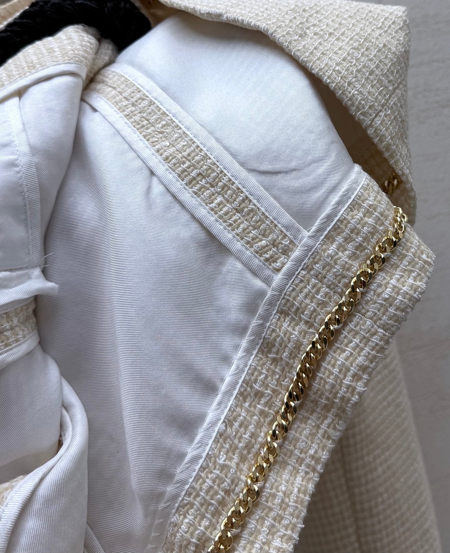 CC Jacket White & Black Tweed 398064