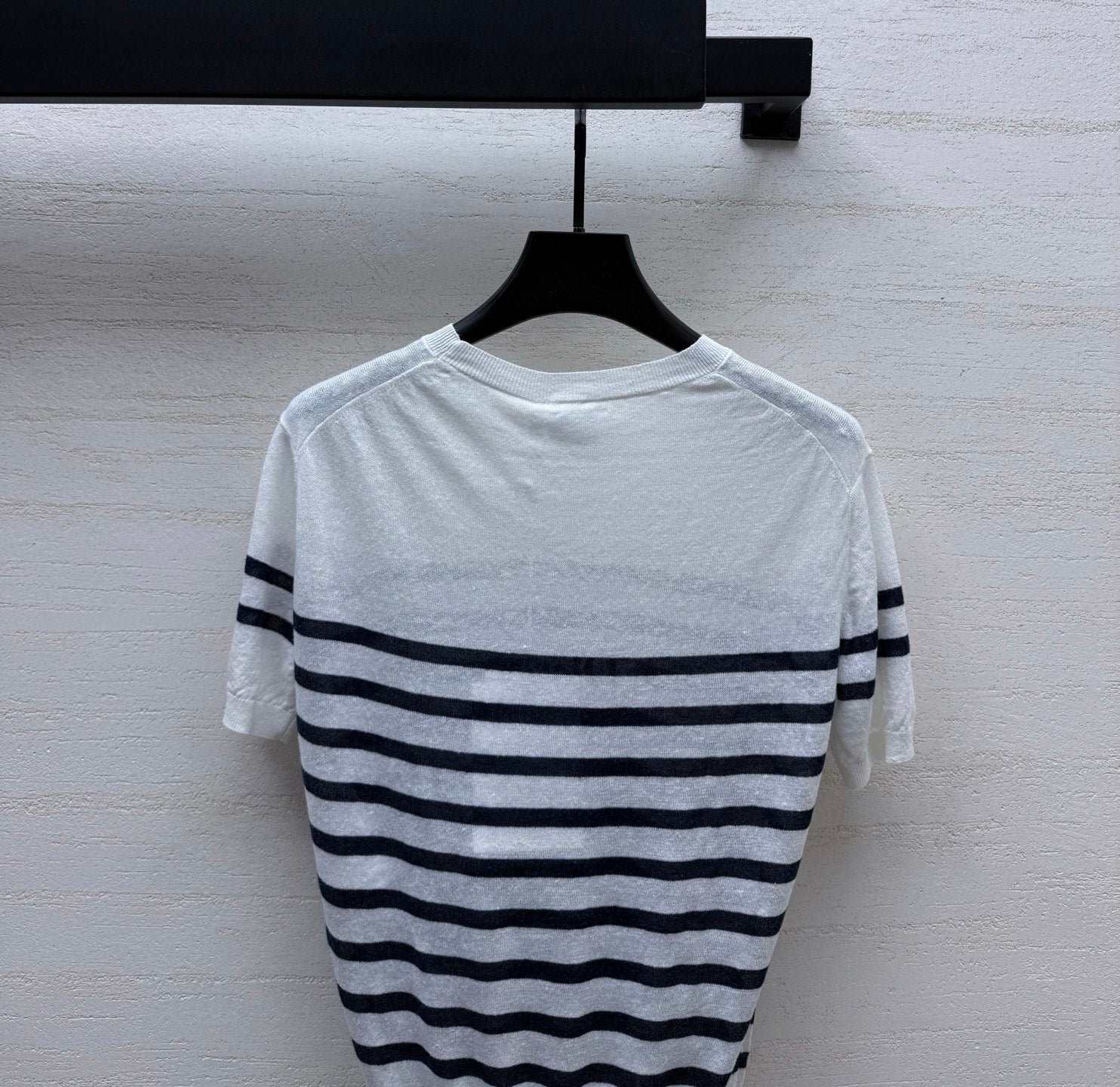 CD 26s Dioriviera Short-Sleeved Sweater Linen Cashmere 398082