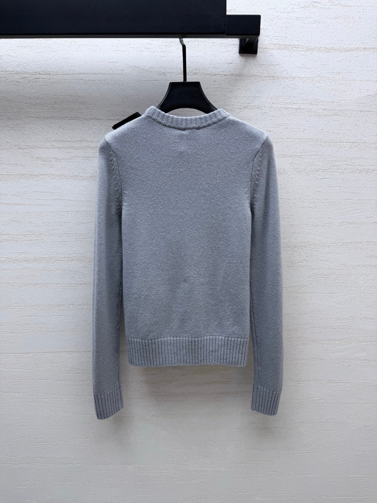 Dior 26s Knit Sweater Grey Wool Cashmere 433003