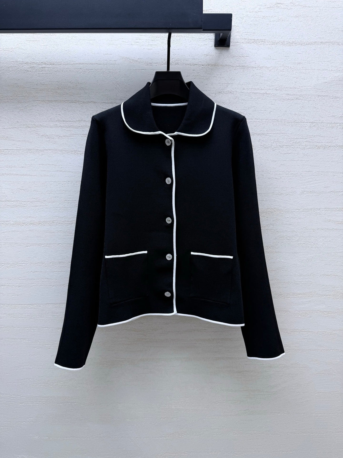 Dior 26s Knit Cardigan Black Viscose Mix 432887