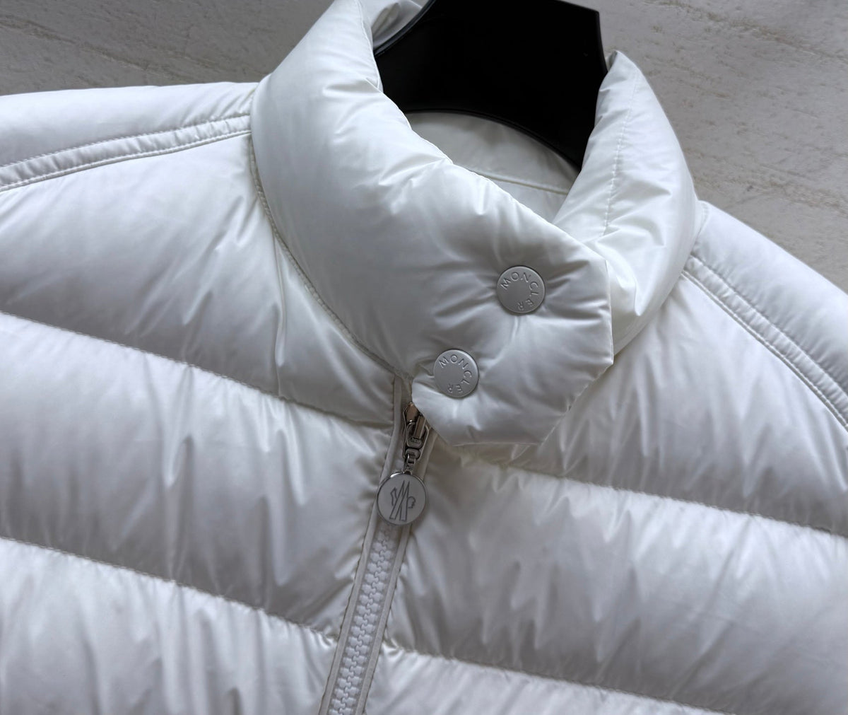 MC 26s Long Down Jacket Cream White Polyamide 432973