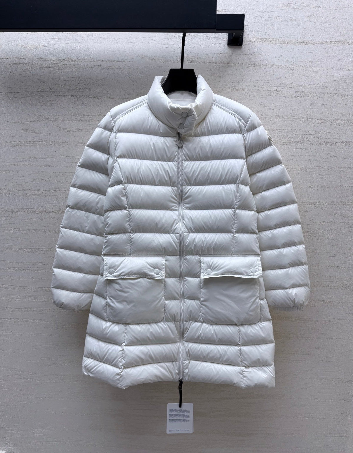 MC 26s Long Down Jacket Cream White Polyamide 432973