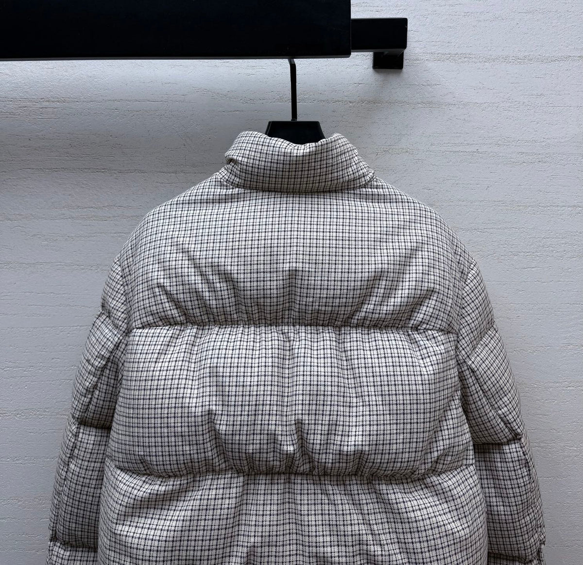 MC 26s Plaid Down Jacket White Cotton 432911