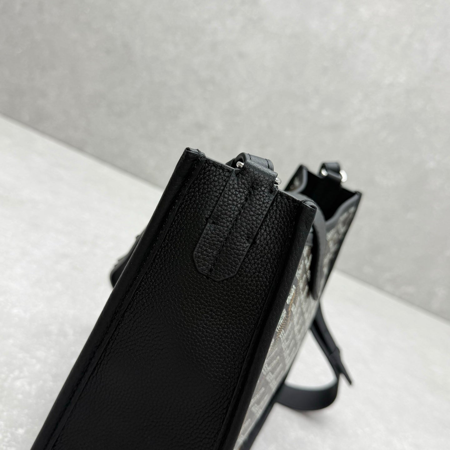 Goyard Musette Bag Black Canvas Leather