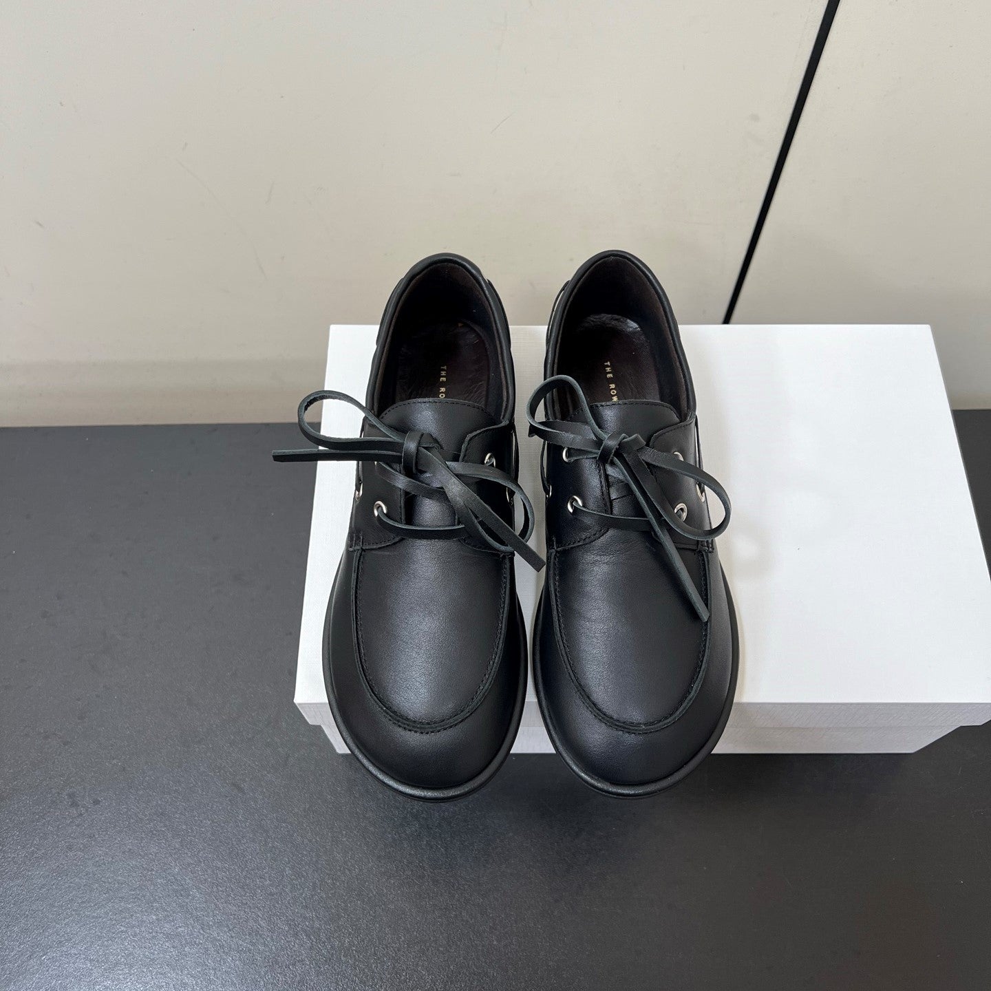 The Row Diana Loafer Black Calfskin 340000