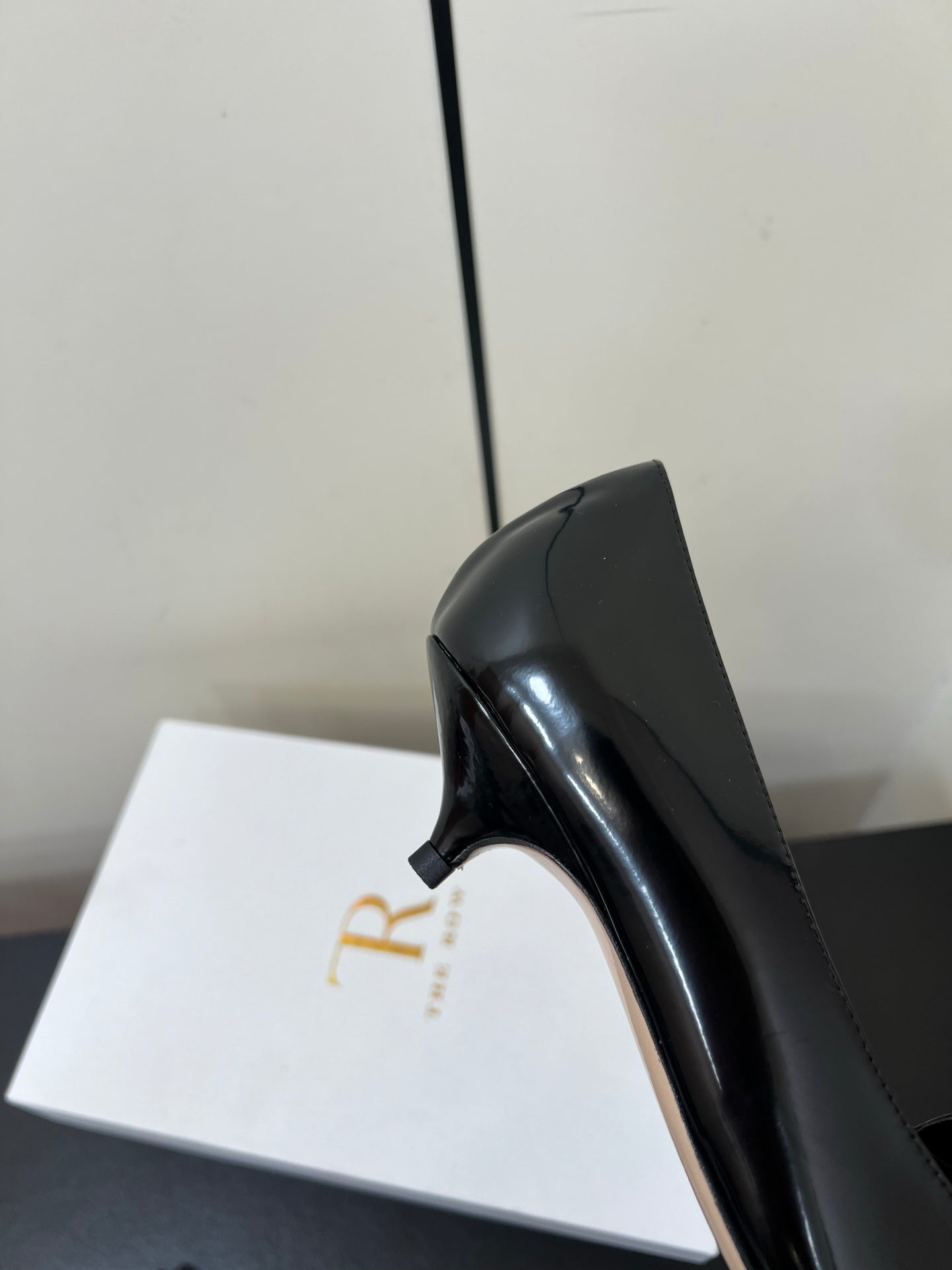 The Row Viv Kitten Pumps 3.5cm Black Leather 340010