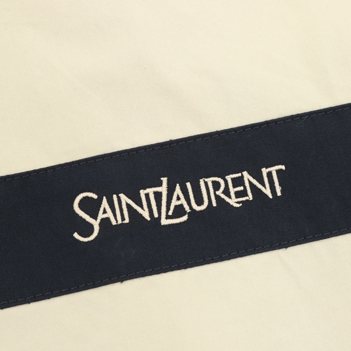 YSL 26s Track Jacket Beige Nayy Blue Stripe Men