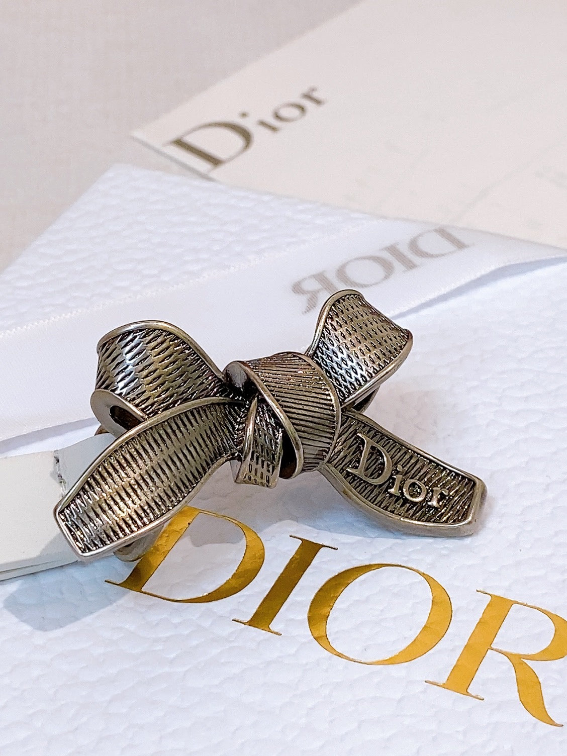 CD Diorissimo Bow Belt 1.5cm Leather 211675