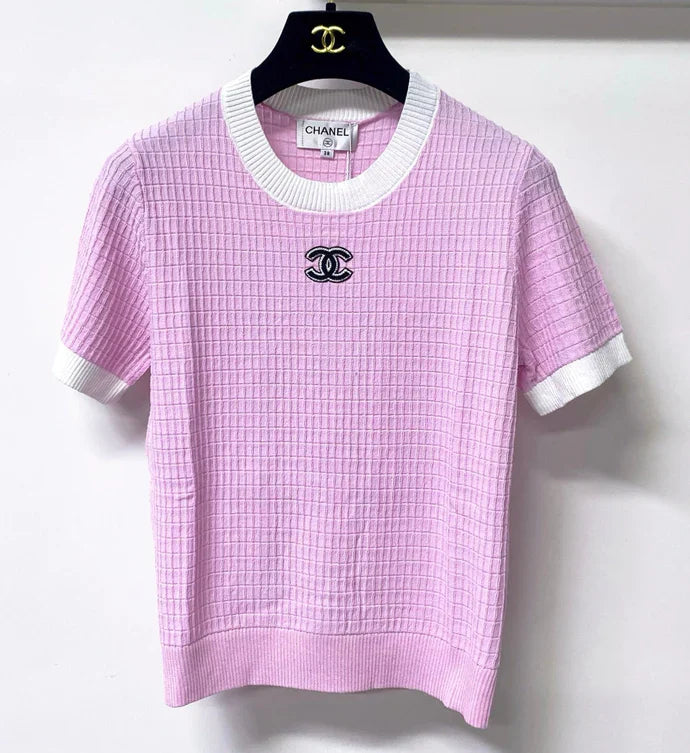 Chanel 2026 Pink Short-Sleeved Shirt Tencel 310322