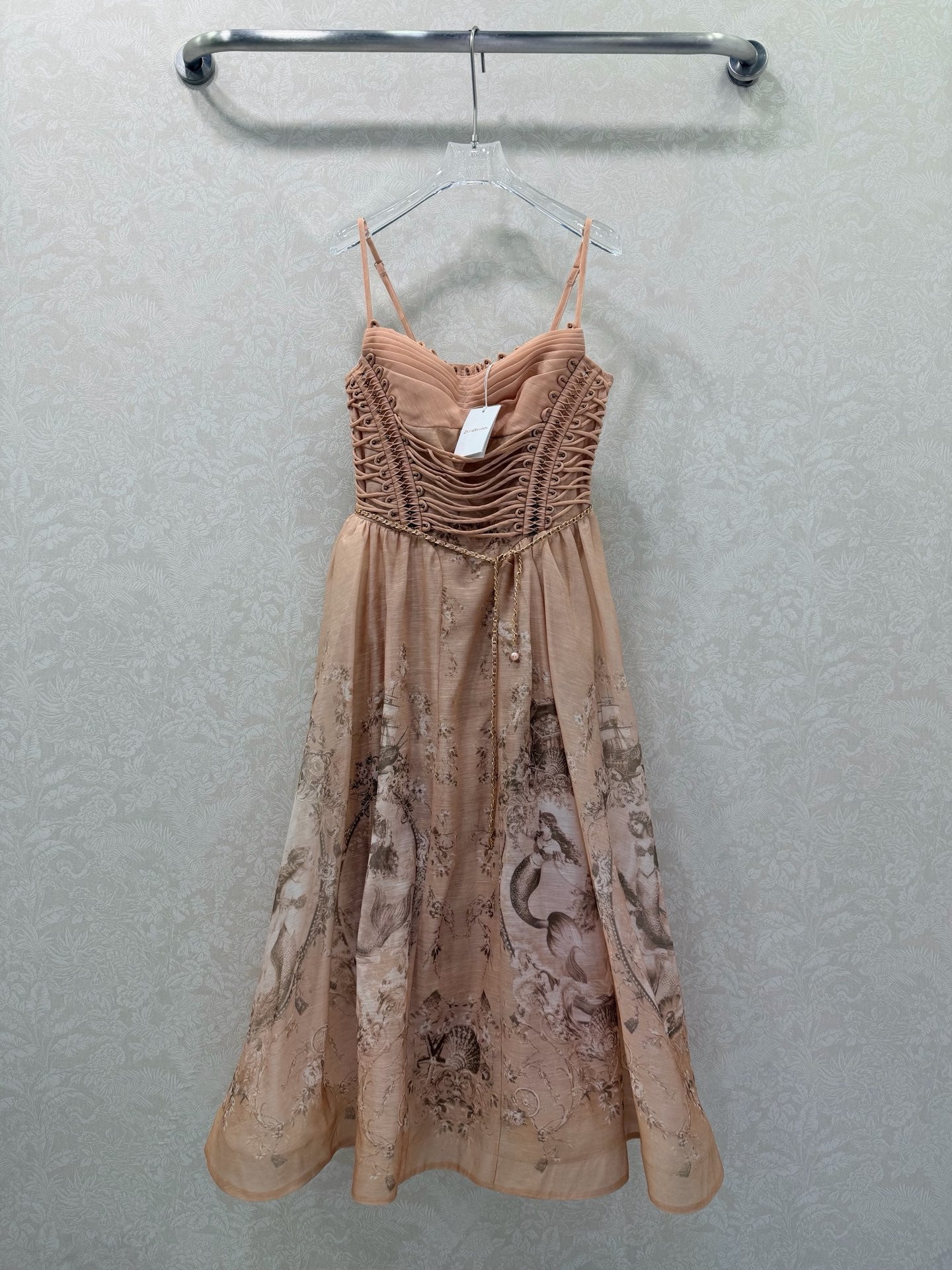Zimmermann Polly Dress Blush Mermaid Cotton 347239