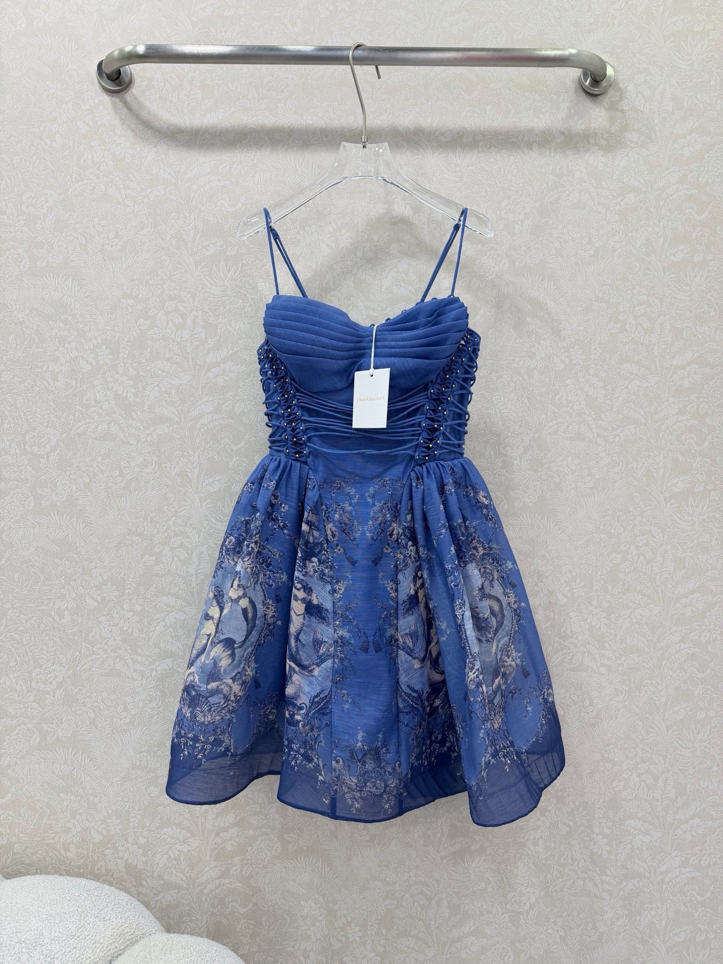 Zimmerma Mermaid Floral Print Slip Dress 353085