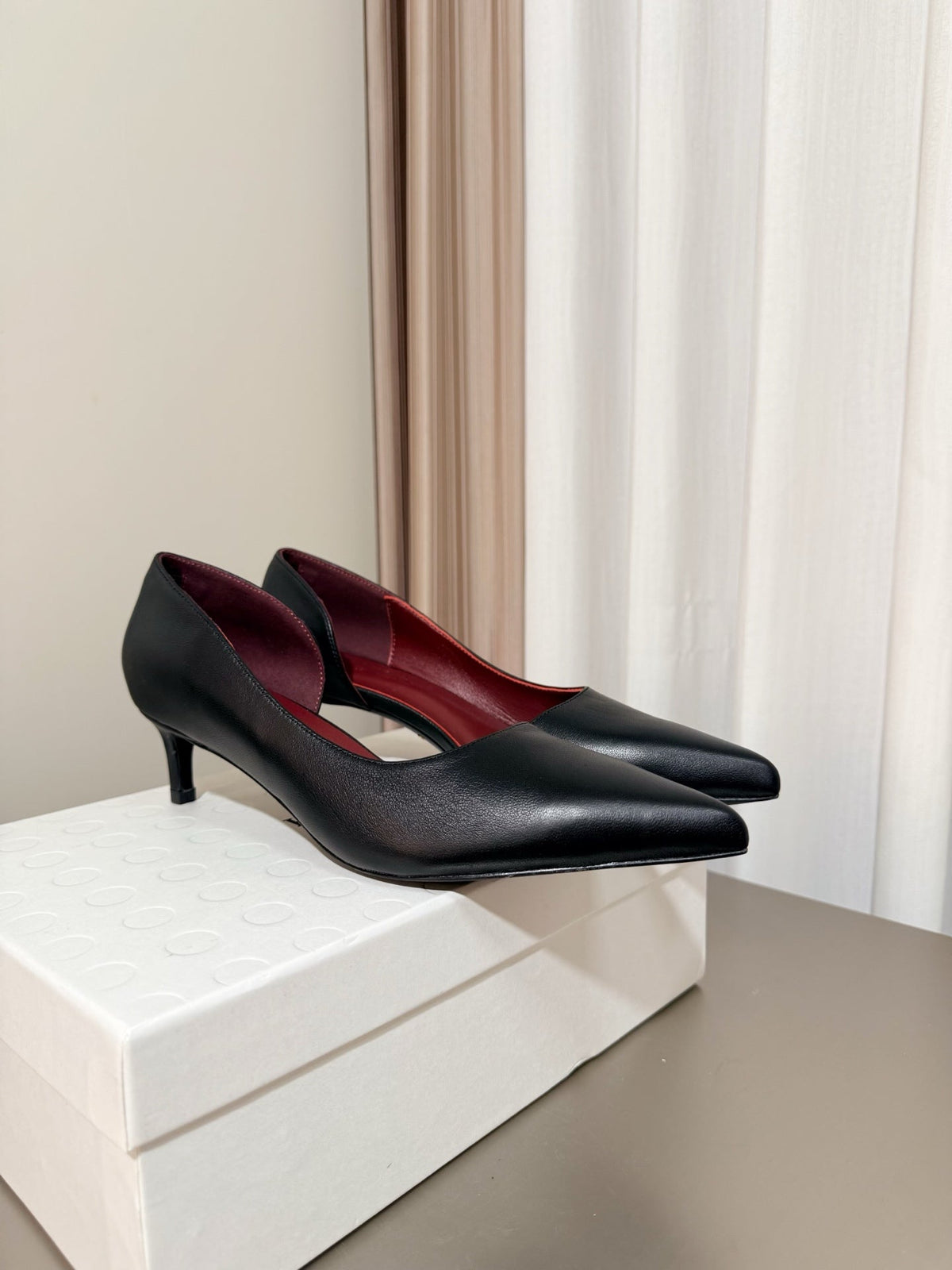 Khaite 26s Jett Pumps 4.5cm Black Leather 784527