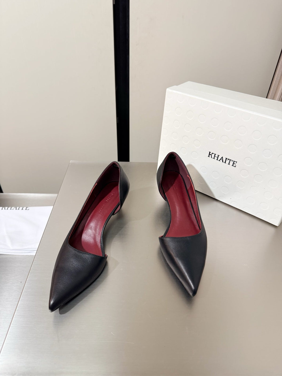 Khaite 26s Jett Pumps 4.5cm Black Leather 784527