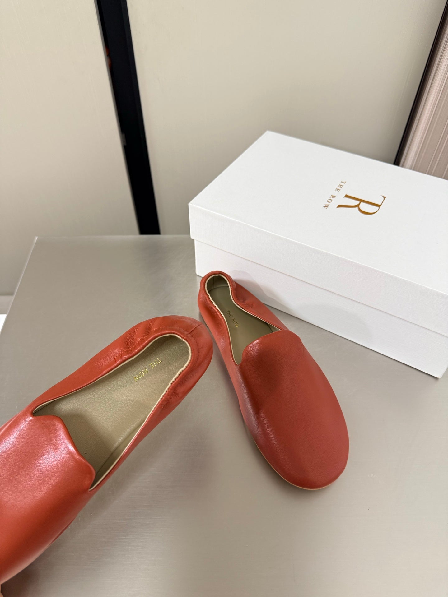 The Row Casa Ballet Flat Red Sheepskin 872475