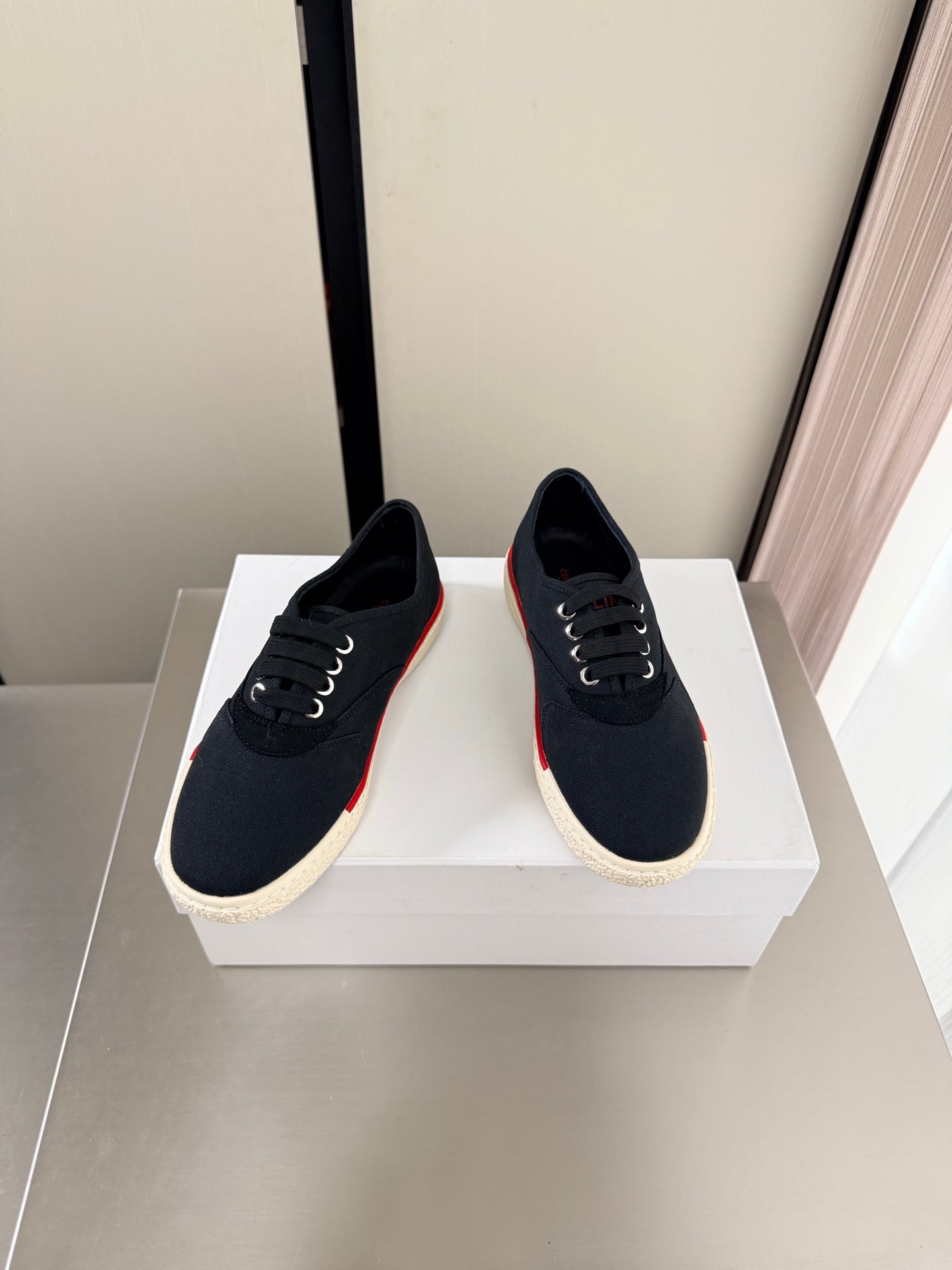Celin 26s Alan Sneaker Black Canvas And Suede Calfskin 929843