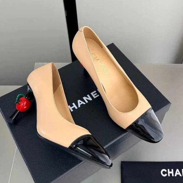Chanel 2026 Little Red Apple Heel Pump 85mm Lambskin 929469