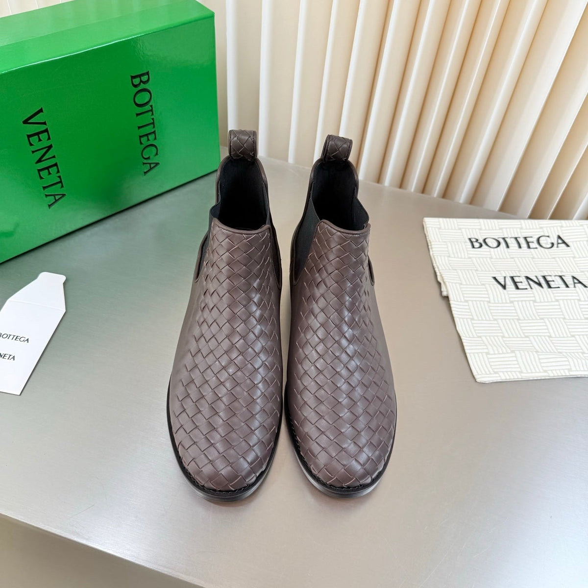 BV 26s Chelsea Boots Brown Intrecciato Leather 194241