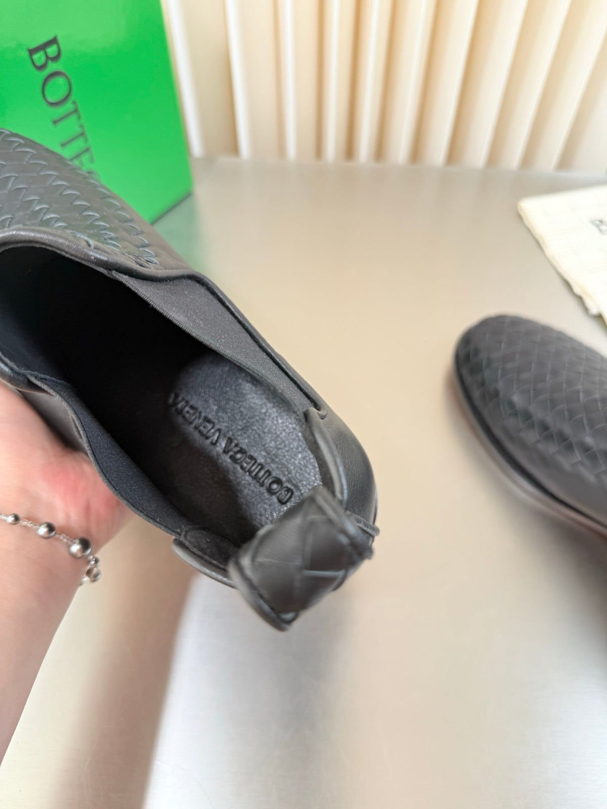 BV 26s Chelsea Boots Black Intrecciato Leather 194242