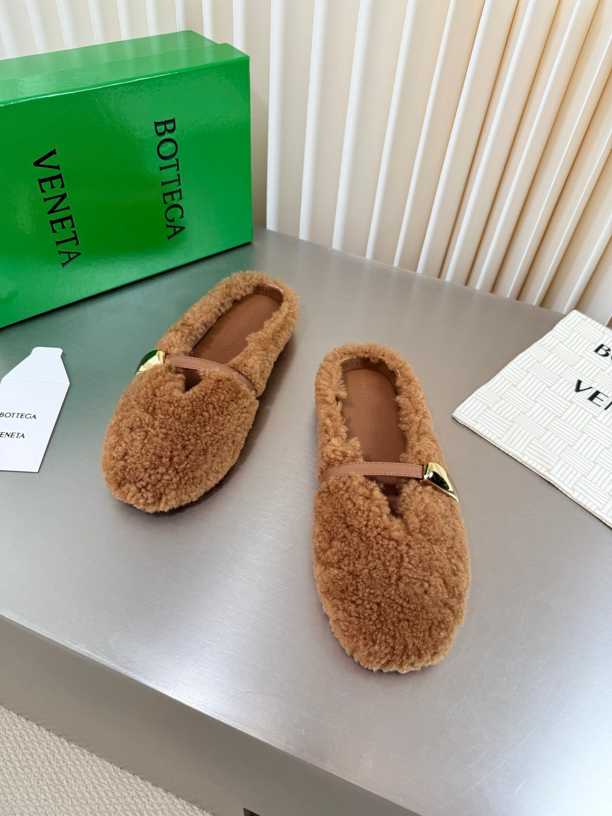 BV 26s Mules Brown Shearling 194246