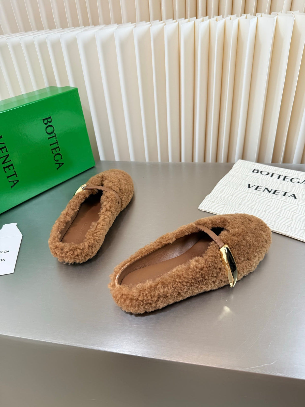 BV 26s Mules Brown Shearling 194246