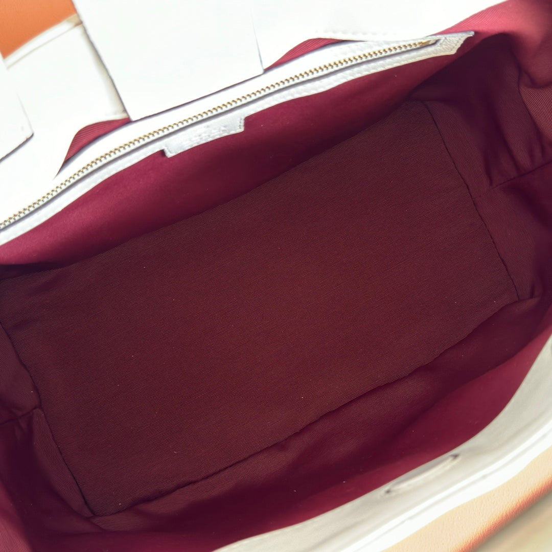 Gucci GG Marmont Large Tote Bag White Quilted Leather