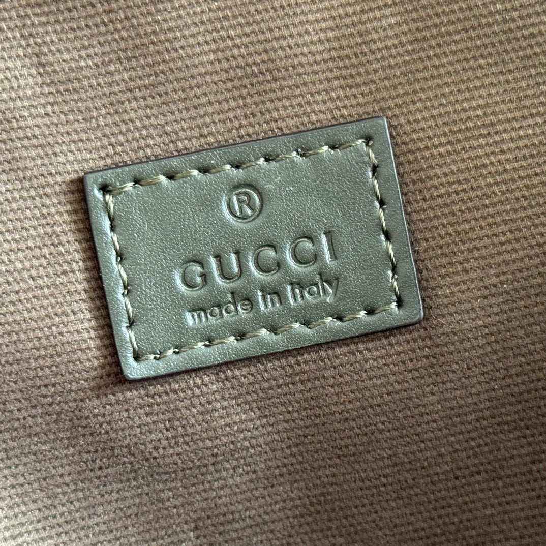 GG Monogram Small Slingbag Forest Green Fabric