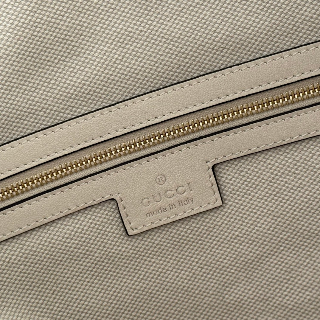 GG Beatrix Large Tote Bag Cream Smooth Leather GHW 272135