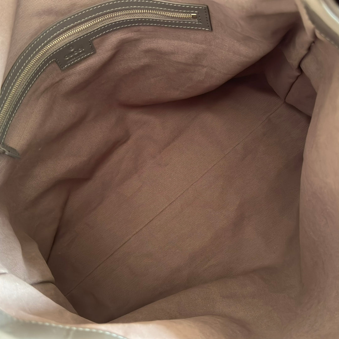 Gucci Beatrix Handbag 40 Dark Gray Suede 271934