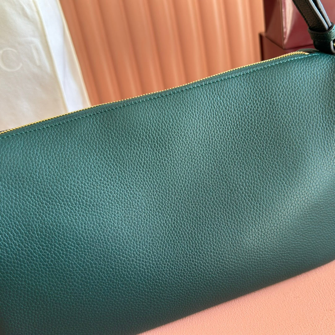 Gucci Half Horsebit Mini Bag 31.5 Steel Teal Grain Cowhide