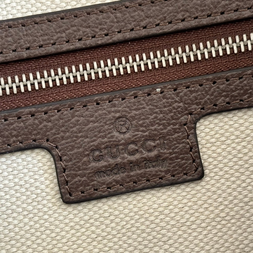 GG Small GG Crossbody Bag Blue & Light Blue Monogram Fabric 273196