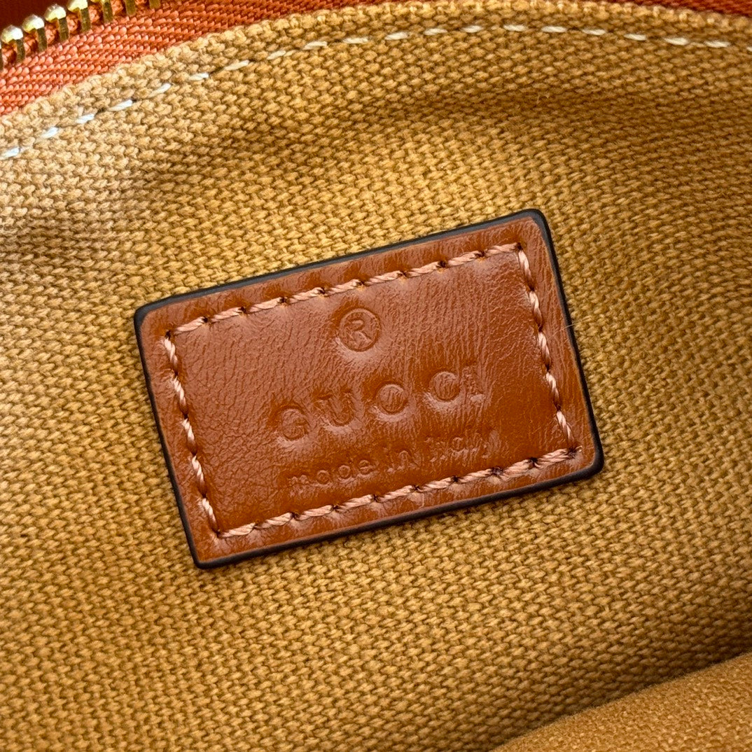 GG Giglio Large Tote Bag 60cm Brown Leather