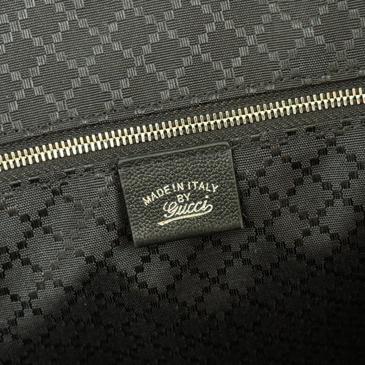 GG Jackie Large Tote Bag Black Canvas