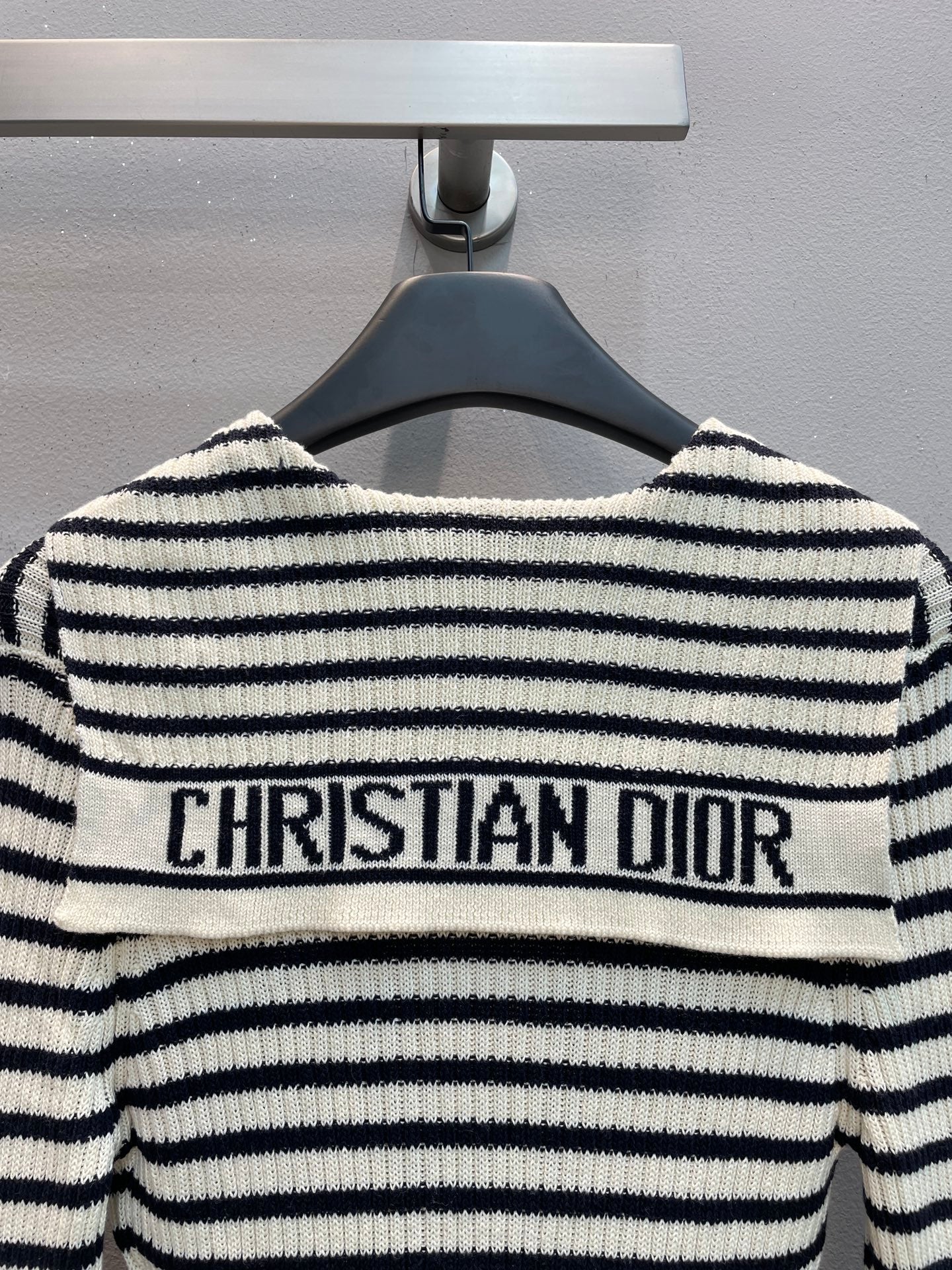 CD 25 Striped Sweater Dress Wool Mix Cotton