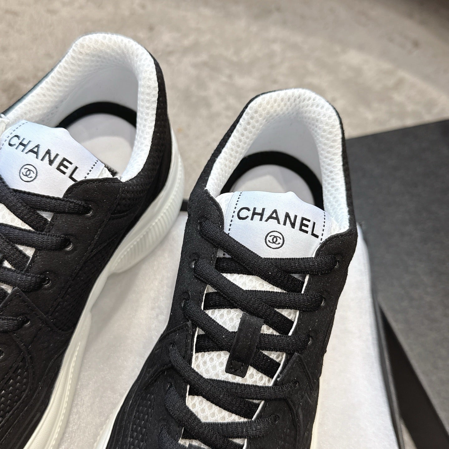 CC 26s Casual Sneakers Black Fabric 647450