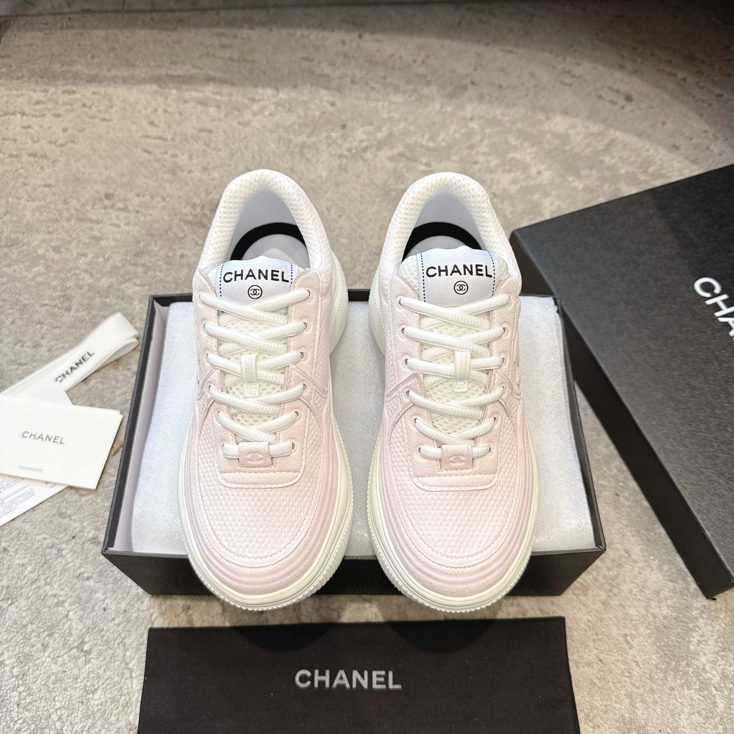 CC 26s Casual Sneakers Light Pink Fabric 647452