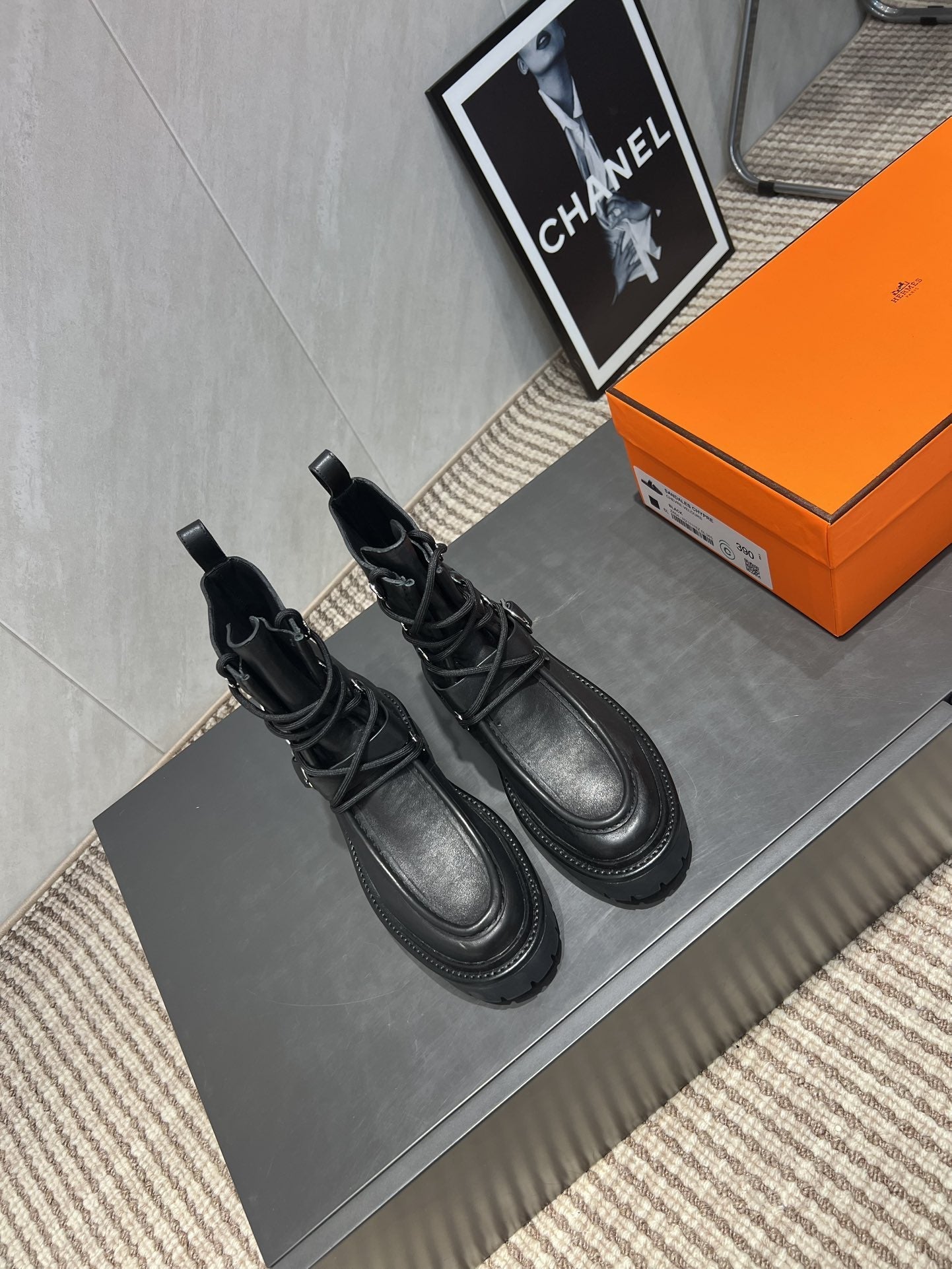 HM 25s Tobacco Boots 30mm Black Cowhide 442554