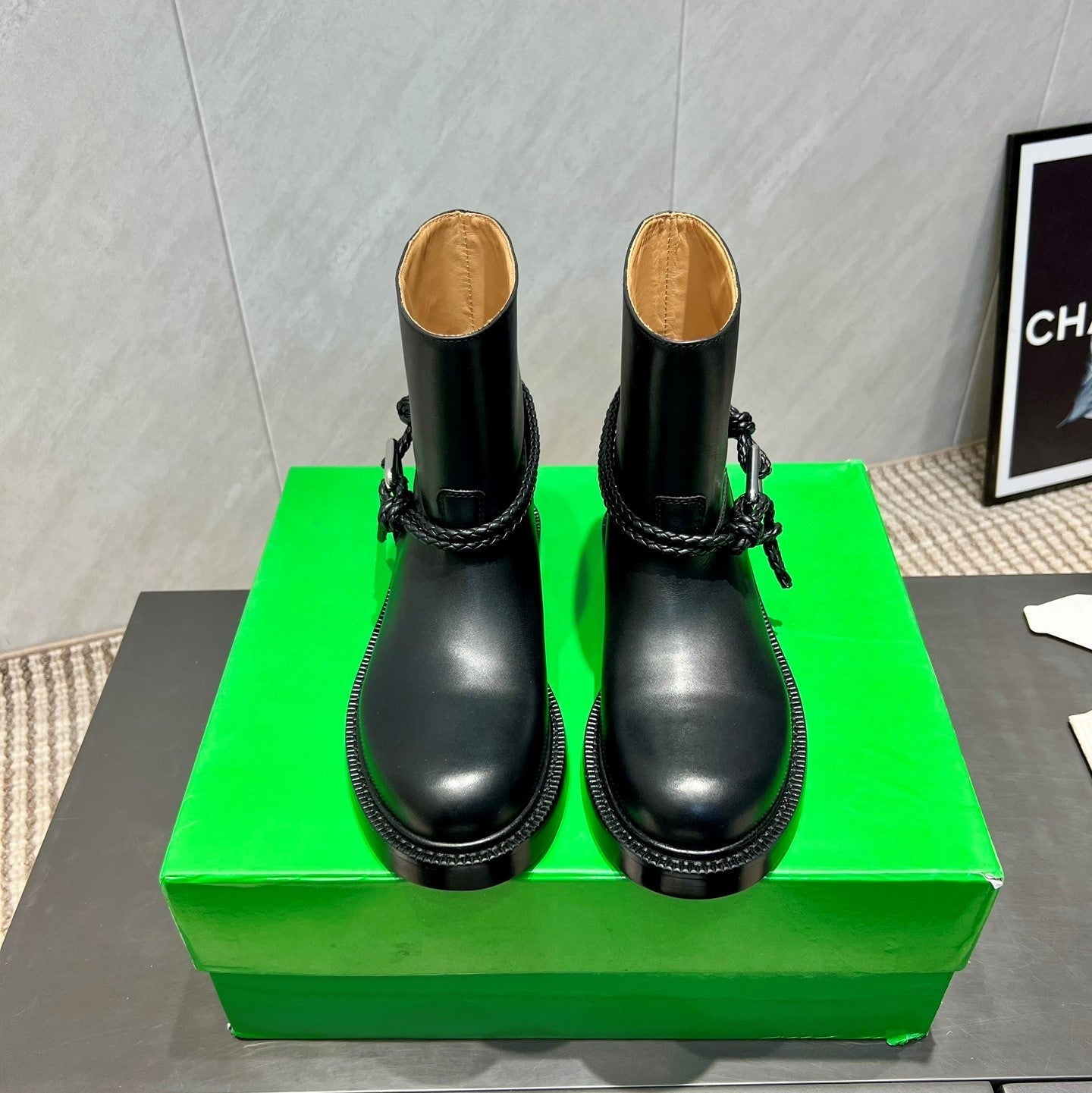 BV James Ankle Boot Black Calfskin 540194