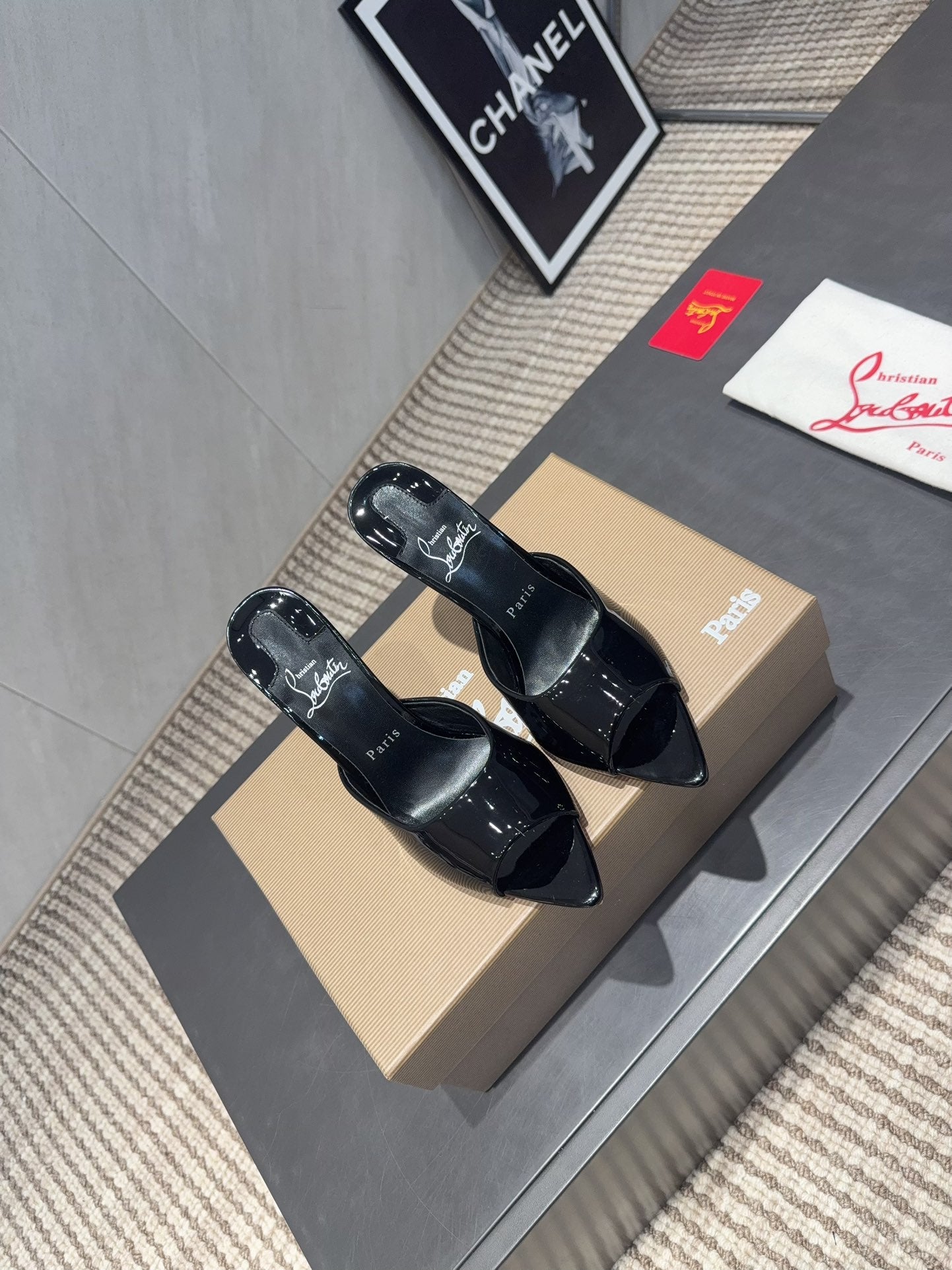 CL Miss Z 100 Mule Black Patent Leather 539719