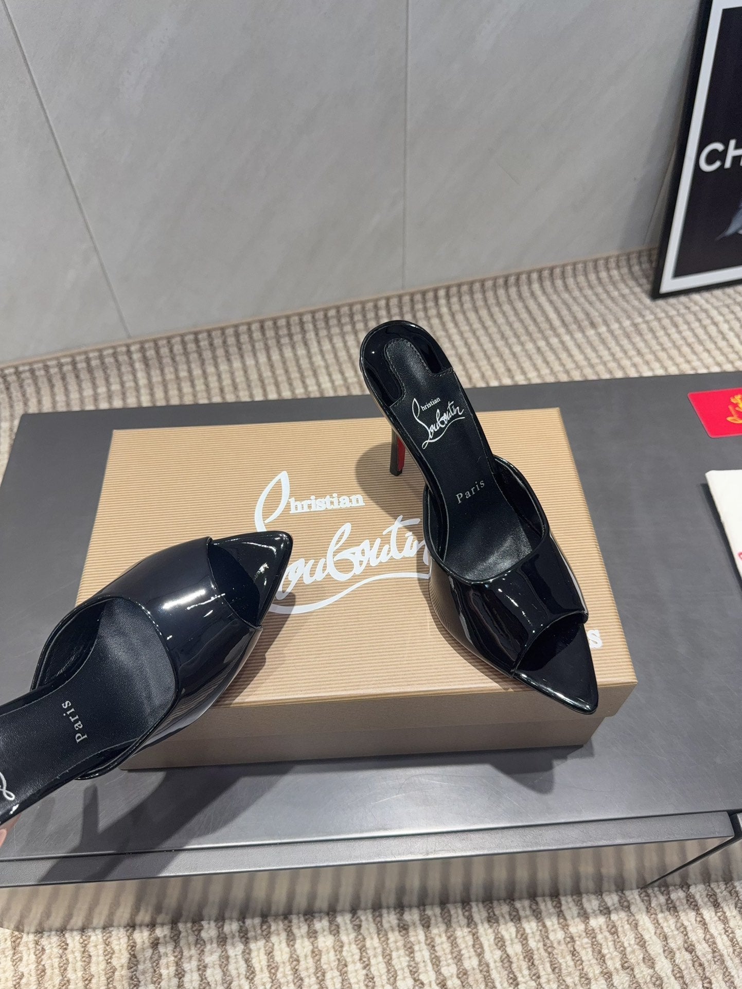 CL Miss Z 100 Mule Black Patent Leather 539719