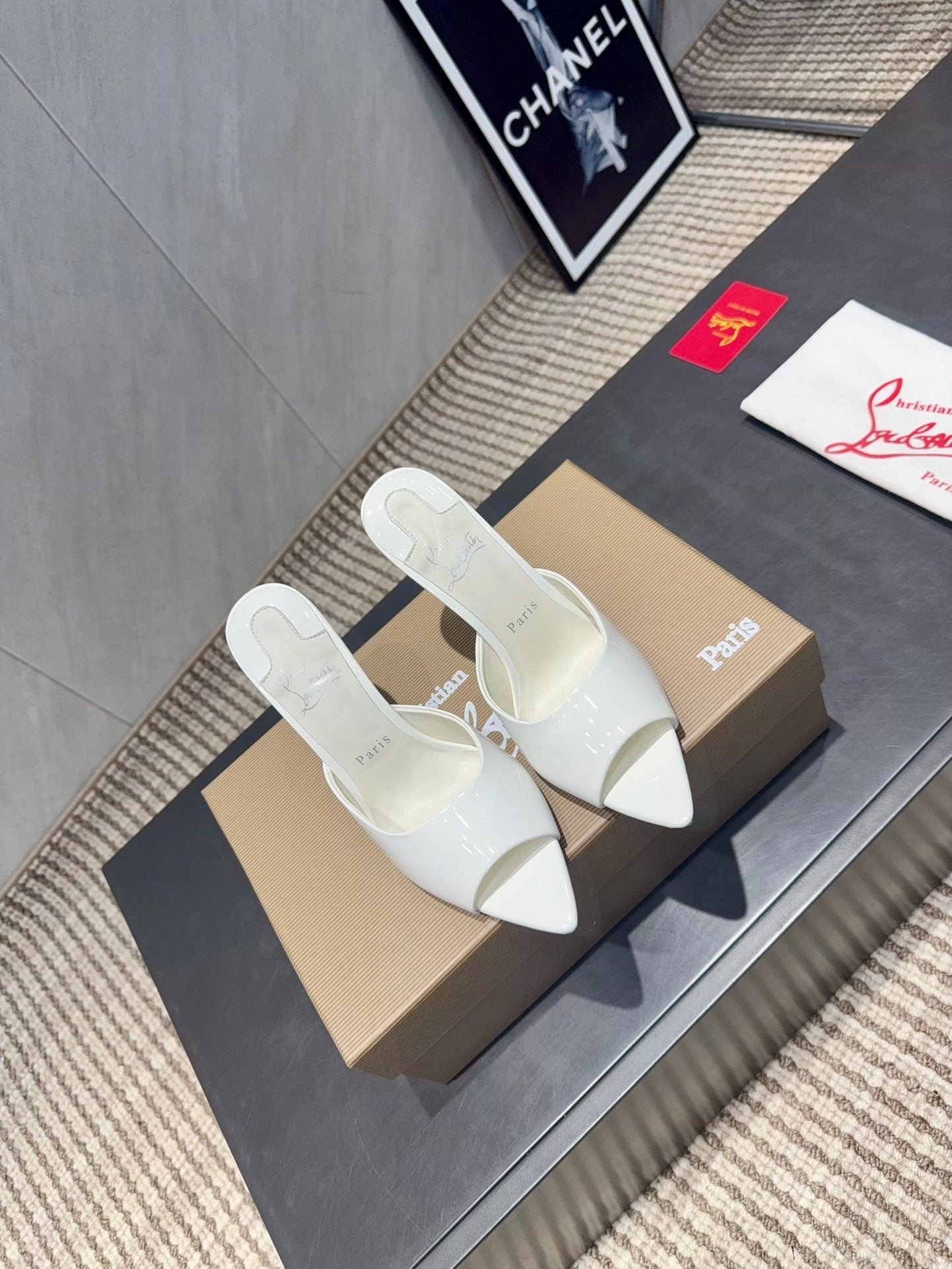 CL Miss Z 100 Mule White Patent Leather 539720