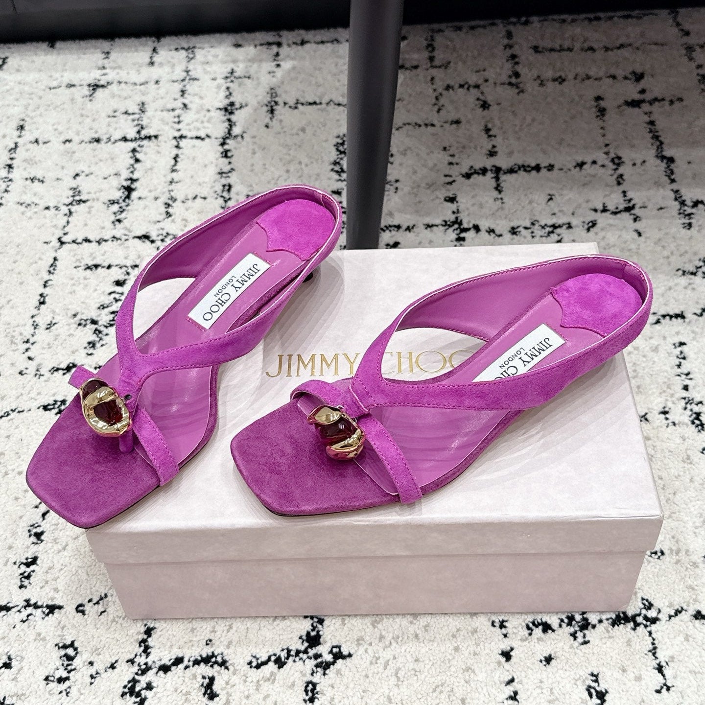 JC Emeri 35mm Sandals Purple Suede 880814