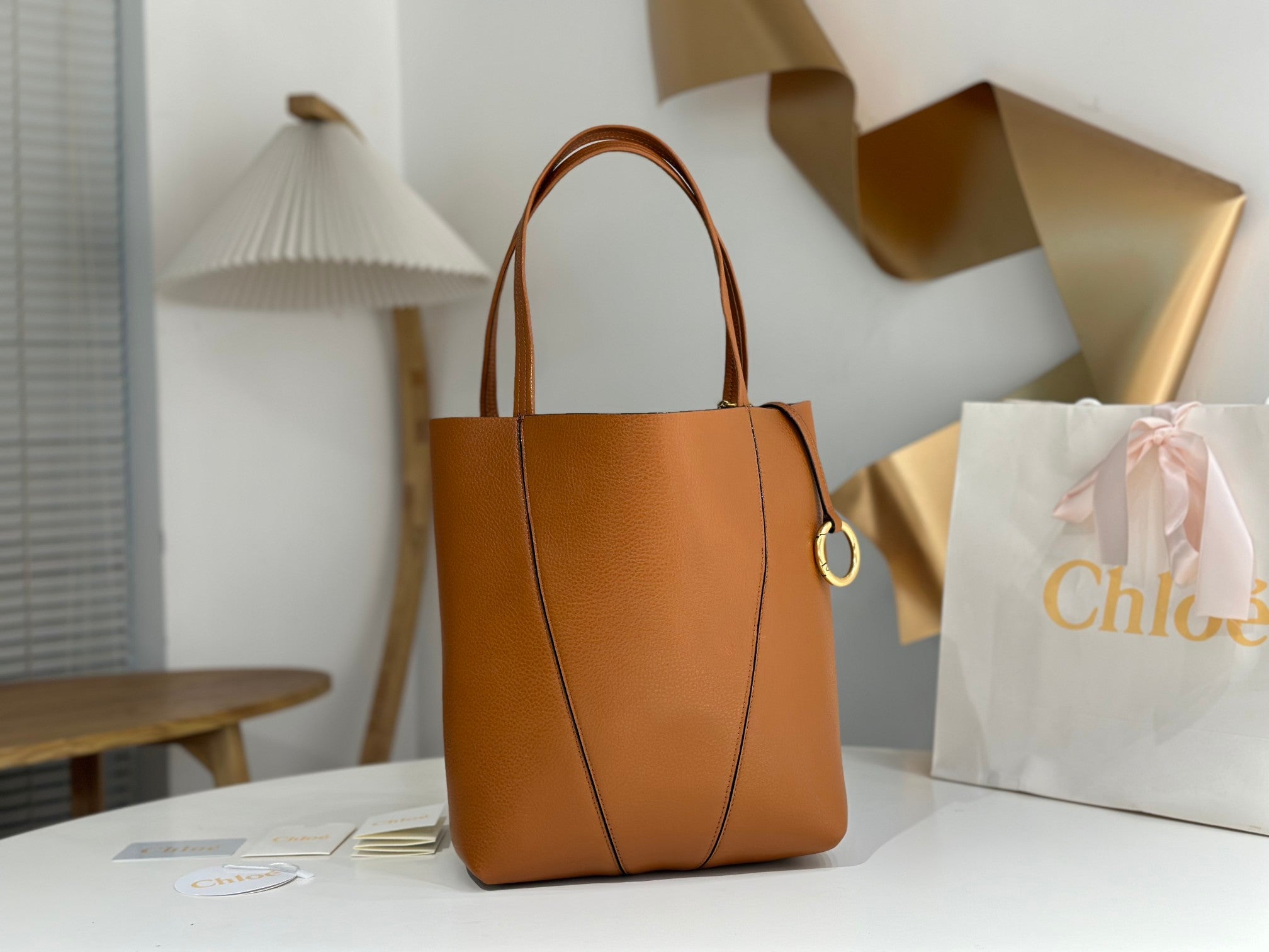 Chloe Spin Brown Calfskin
